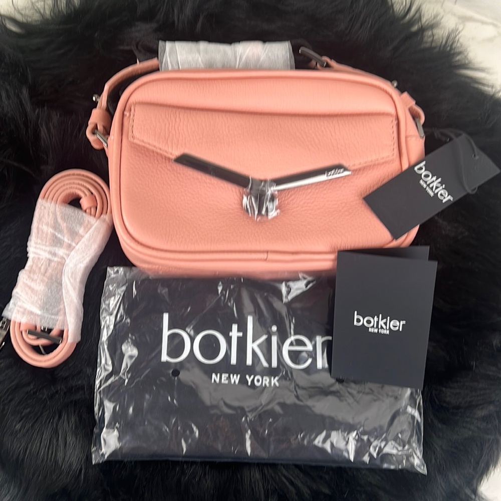 Botkier New York Valentina Leather Camera Crossbody Bag COLOR Rossa